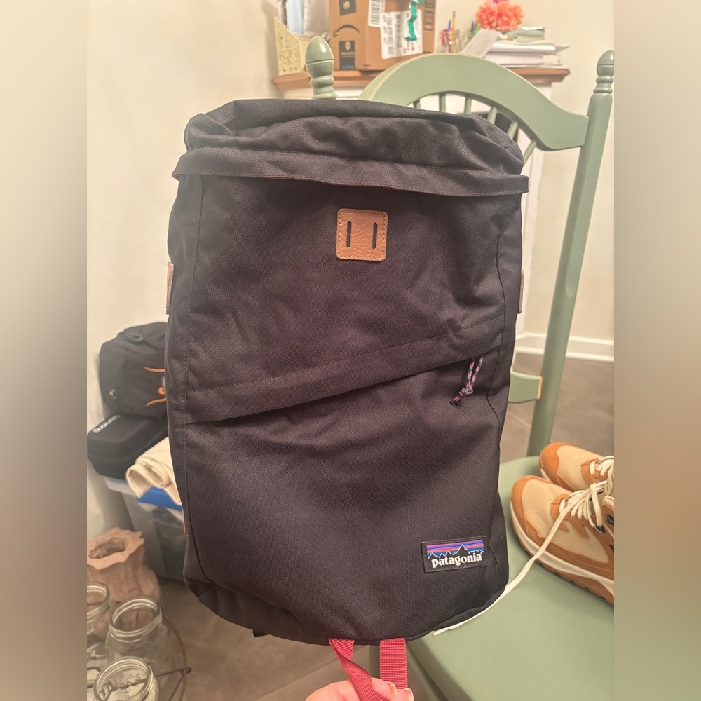 Patagonia Black Roll Top Backpack Laptop Sleeve Travel Hiking Daypack
